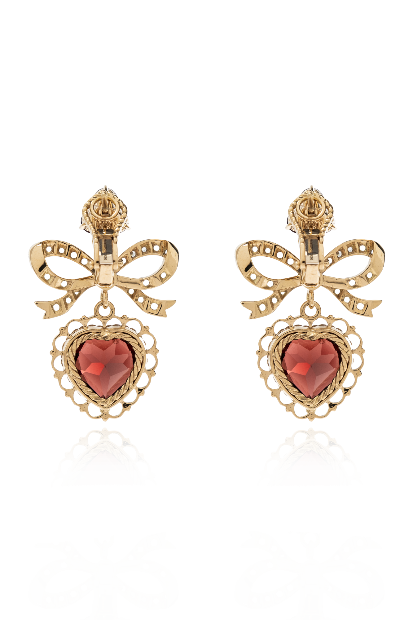 Dolce & Gabbana Gold earrings with gemstones | Women's